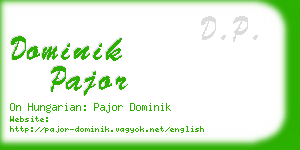 dominik pajor business card